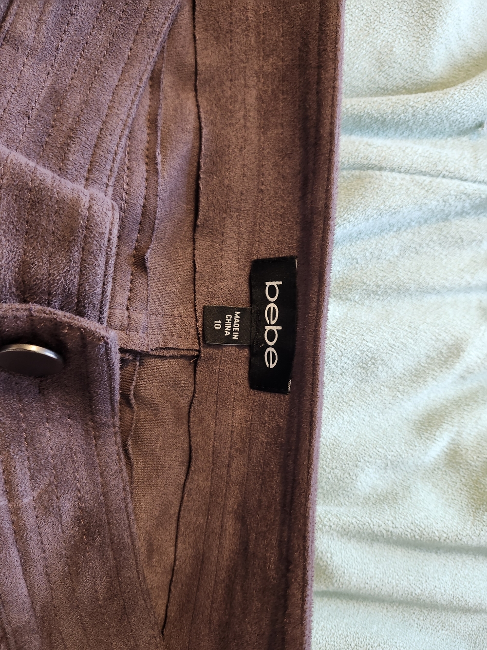 bebe Brown Suede Panys